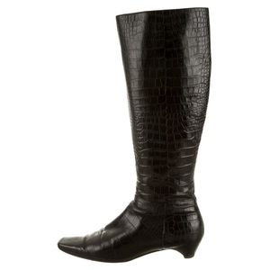 PRICE DROP! Christian Dior black leather boots